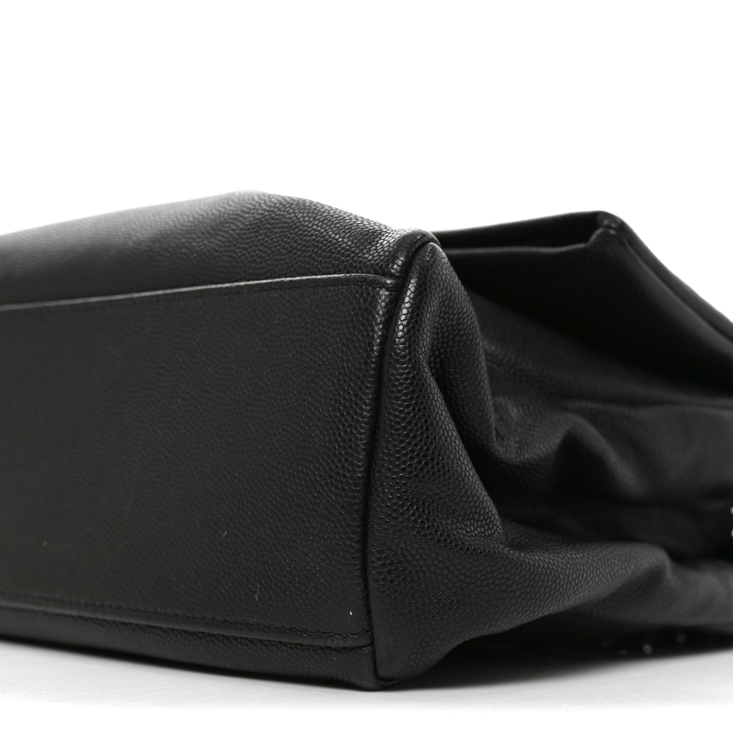 Grain De Poudre Medium West Hollywood Monogram Fold-Over Black