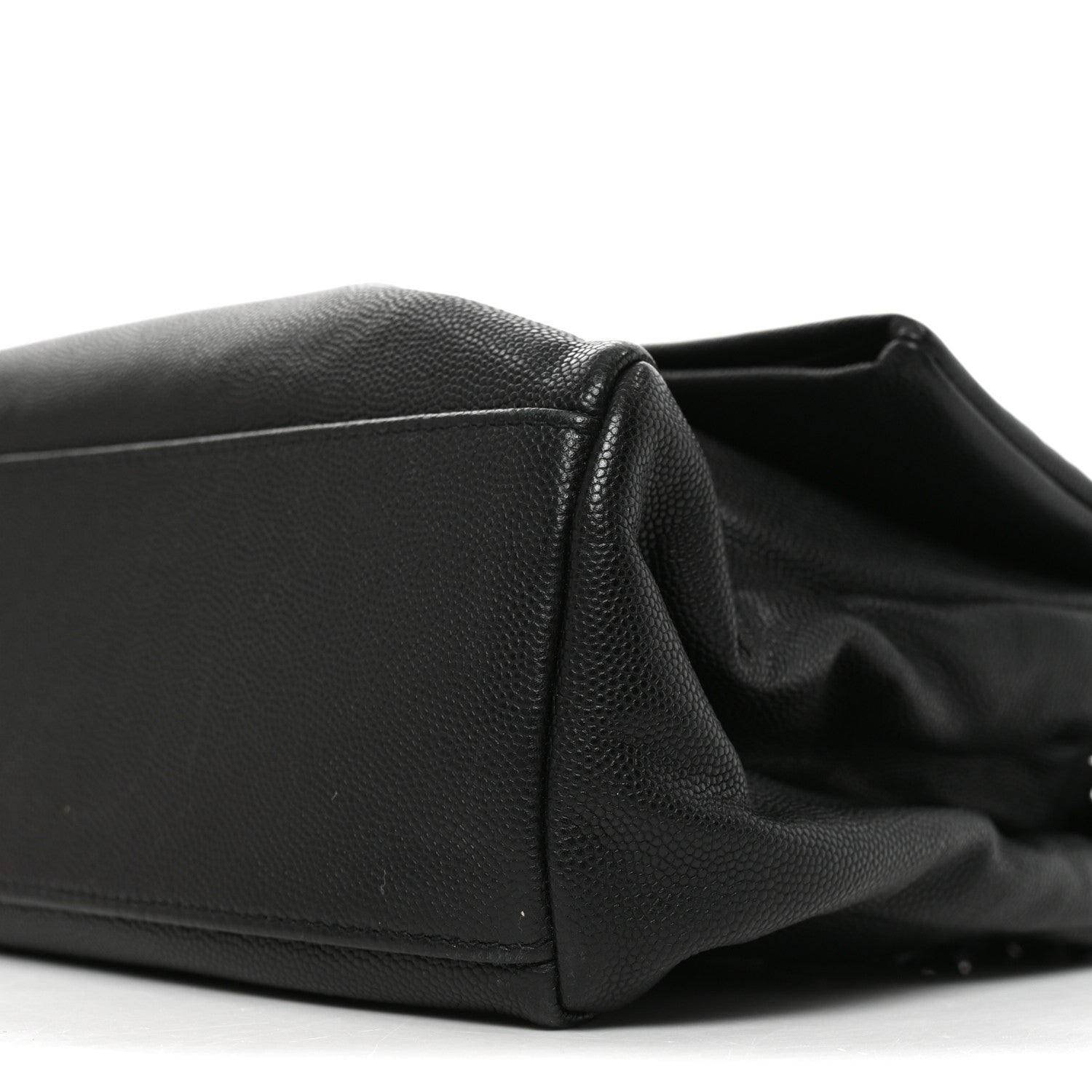Saint Laurent Grain De Poudre Medium West Hollywood Monogram Fold-Over Black 10 of 10