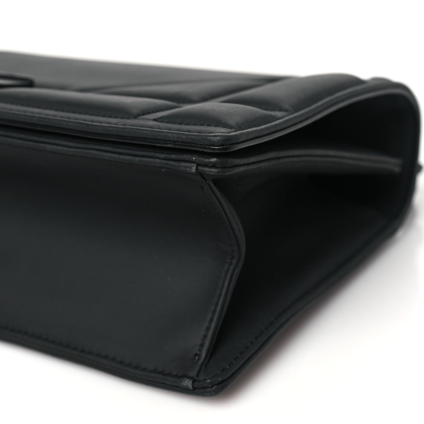 Ultra Matte Calfskin Studded Medium Diorama Flap Bag Black