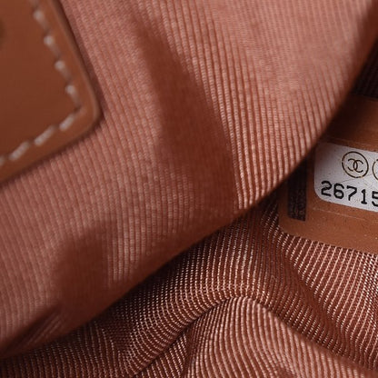 Chanel Calfskin Quilted CC Small Vanity Case Dark Beige 7 of 9