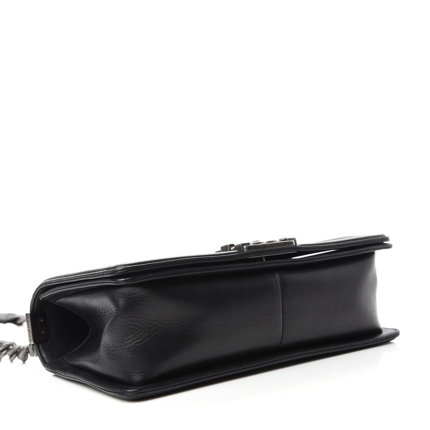 Calfskin Quilted Medium Boy Flap Black