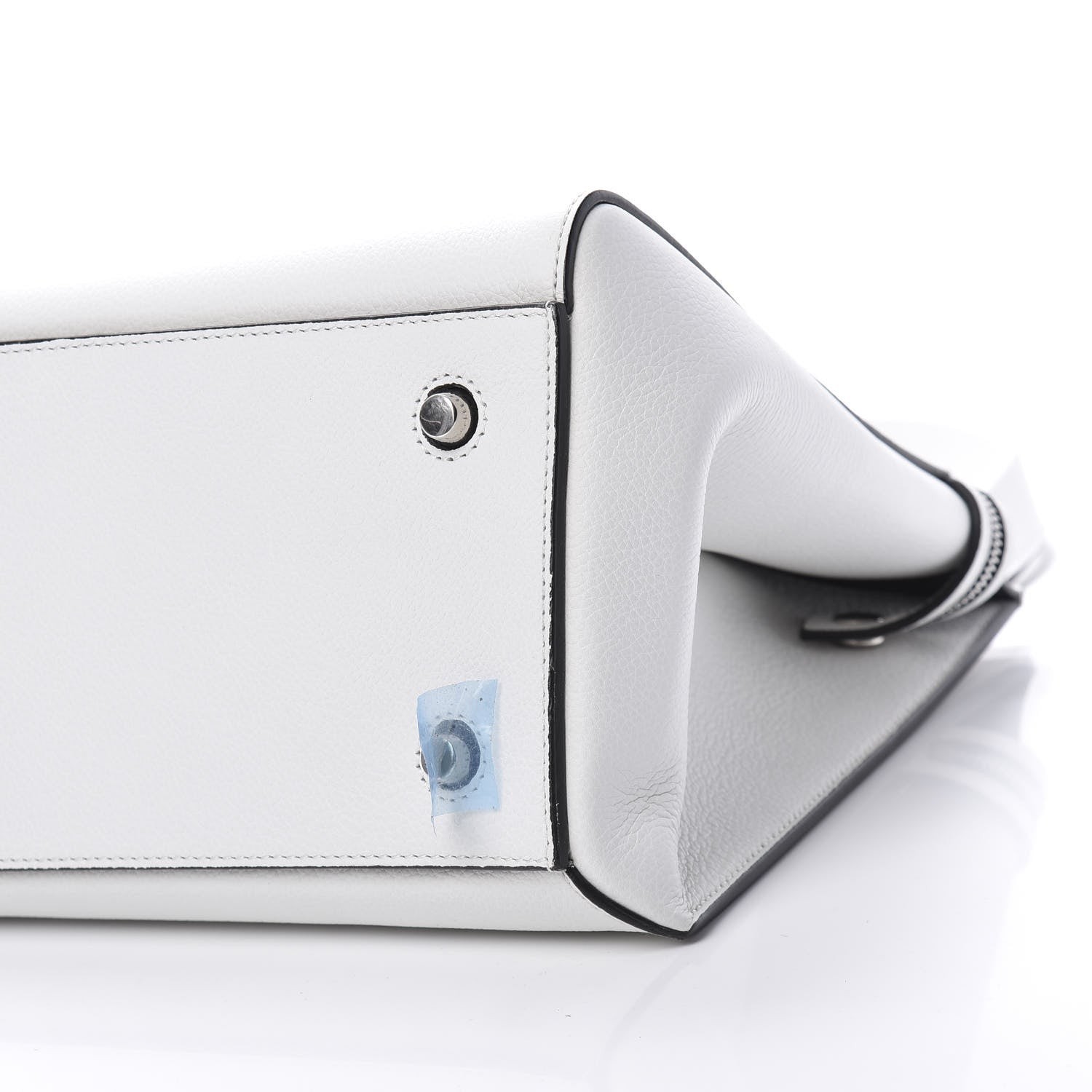 Celine Grained Calfskin Medium Edge Shoulder Bag White 10 of 10