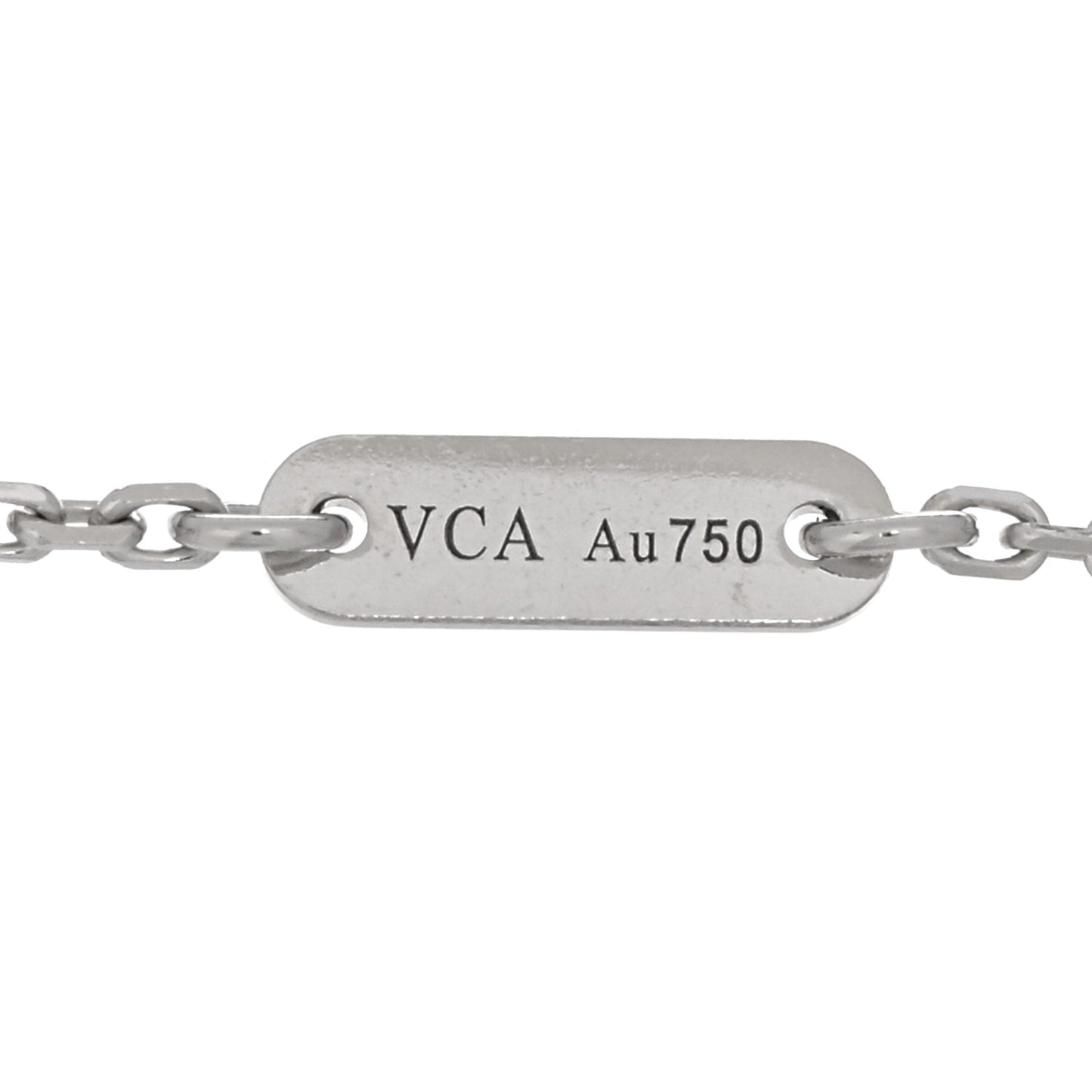 18K White Gold Diamond Sweet Alhambra Bracelet