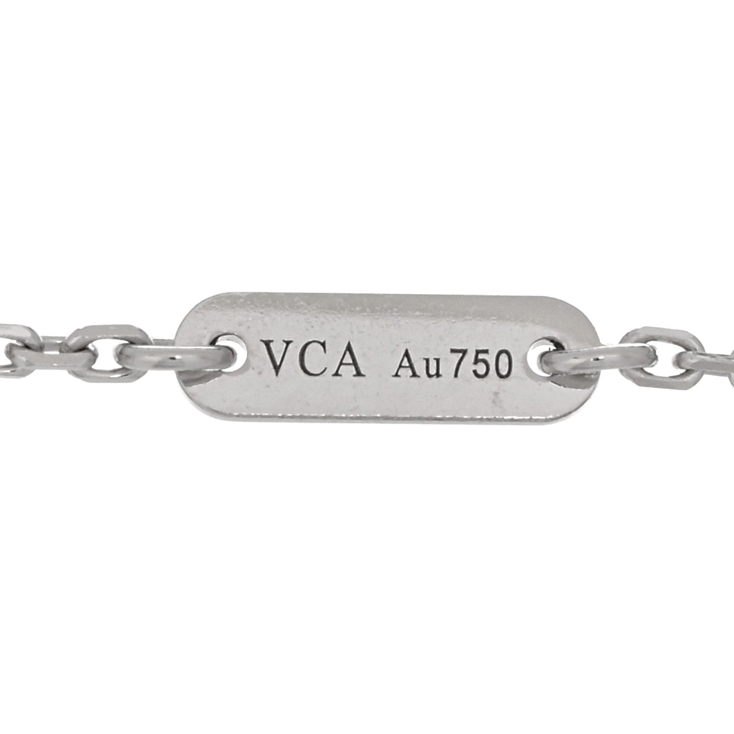Van Cleef & Arpels 18K White Gold Diamond Sweet Alhambra Bracelet 3 of 4