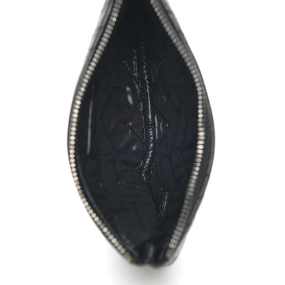 Chanel Sheepskin Chevron Quilted Small Cosmetic Case Black 7 of 7