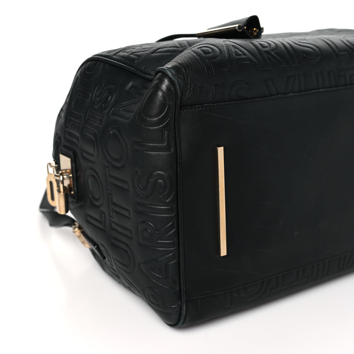 Calfskin Embossed Speedy Cube 30 Black