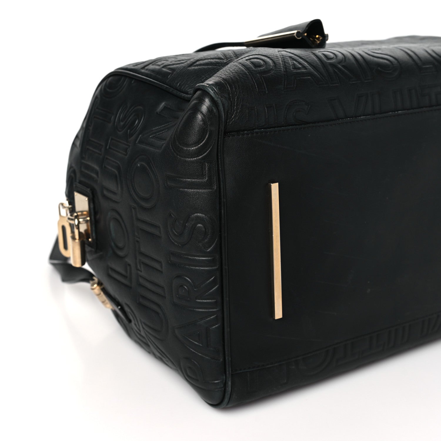 Louis Vuitton Calfskin Embossed Speedy Cube 30 Black 8 of 11