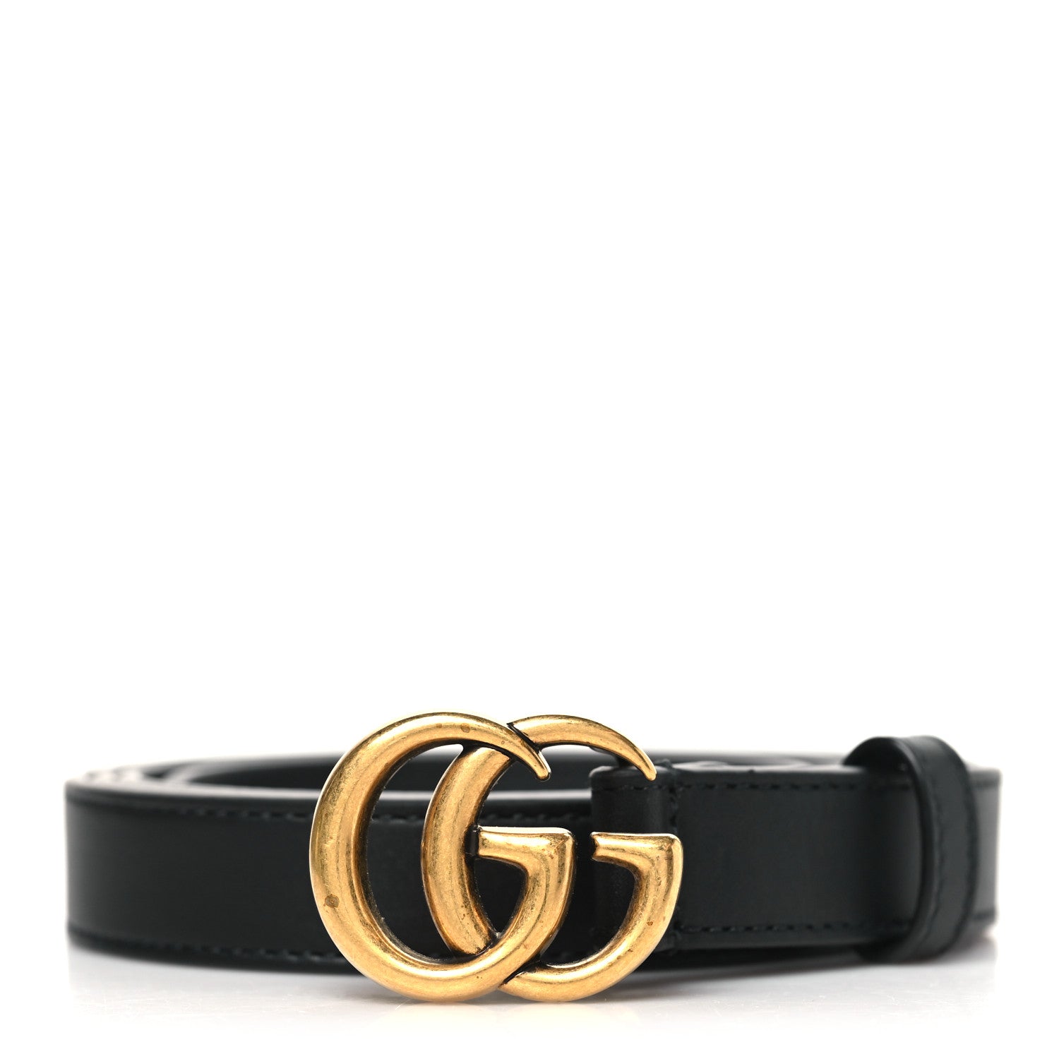 Gucci Calfskin Double G 20mm Belt 100 40 Black 1 of 6