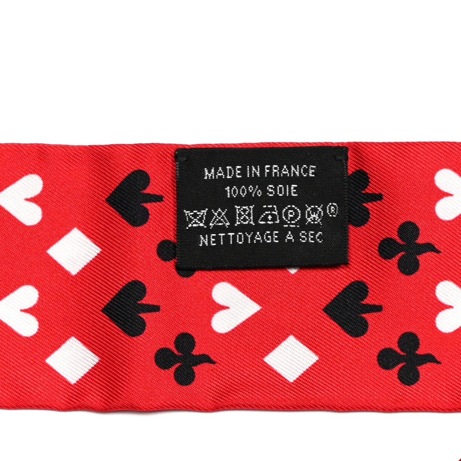 Hermes Silk Jeu de Cartes Twilly Rouge Black Ardoise 4 of 6