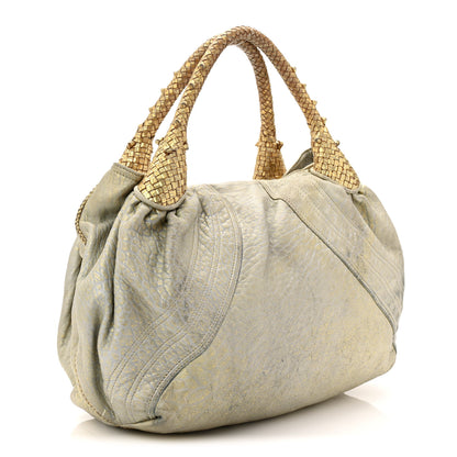 Fendi Nappa Nuvolata Bimetal Spy Oro Argento 3 of 10