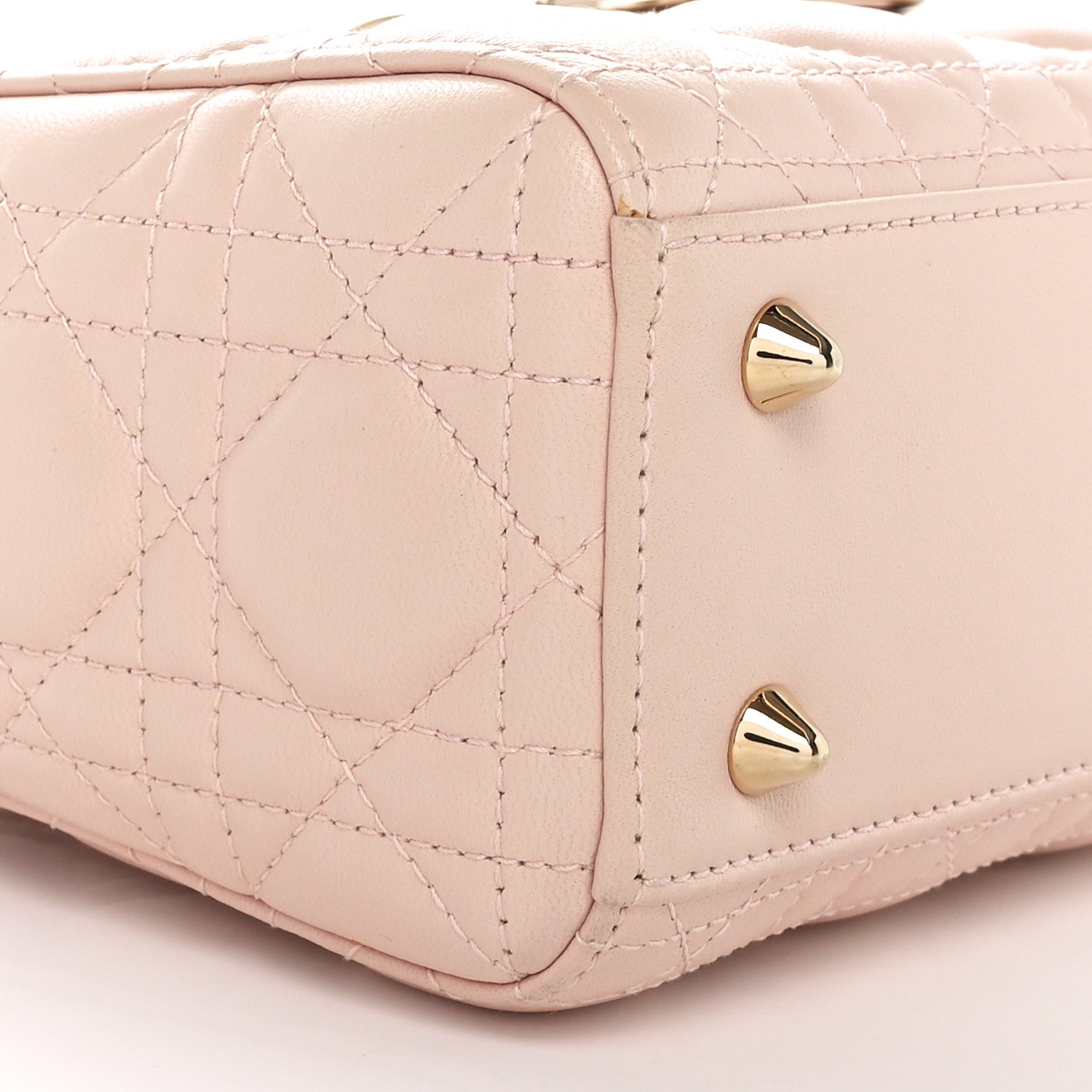 Christian Dior Lambskin Cannage Small Lucky Badges My Lady Dior Light Pink 9 of 11