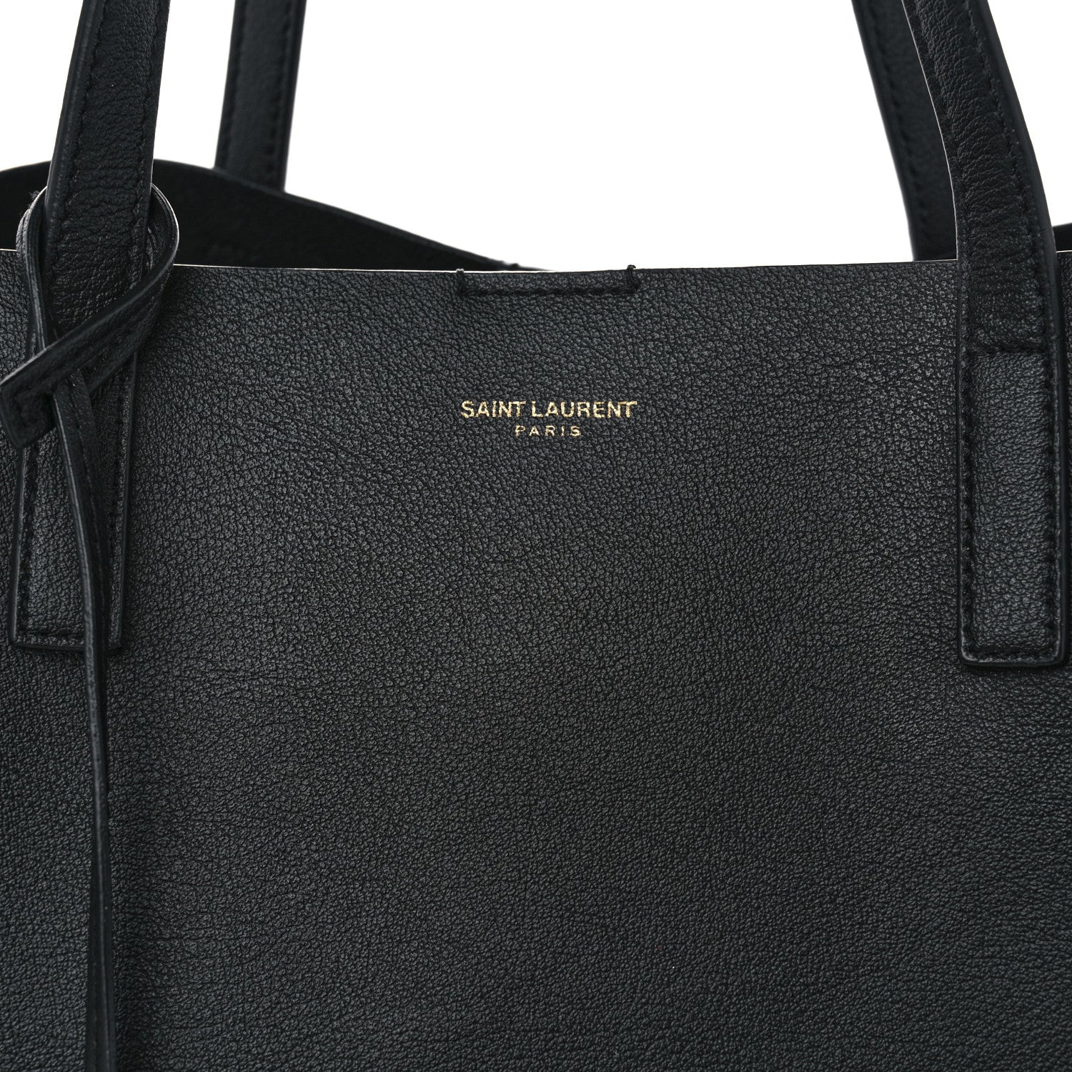 Saint Laurent Calfskin Large Shopping Tote Black 8 of 11