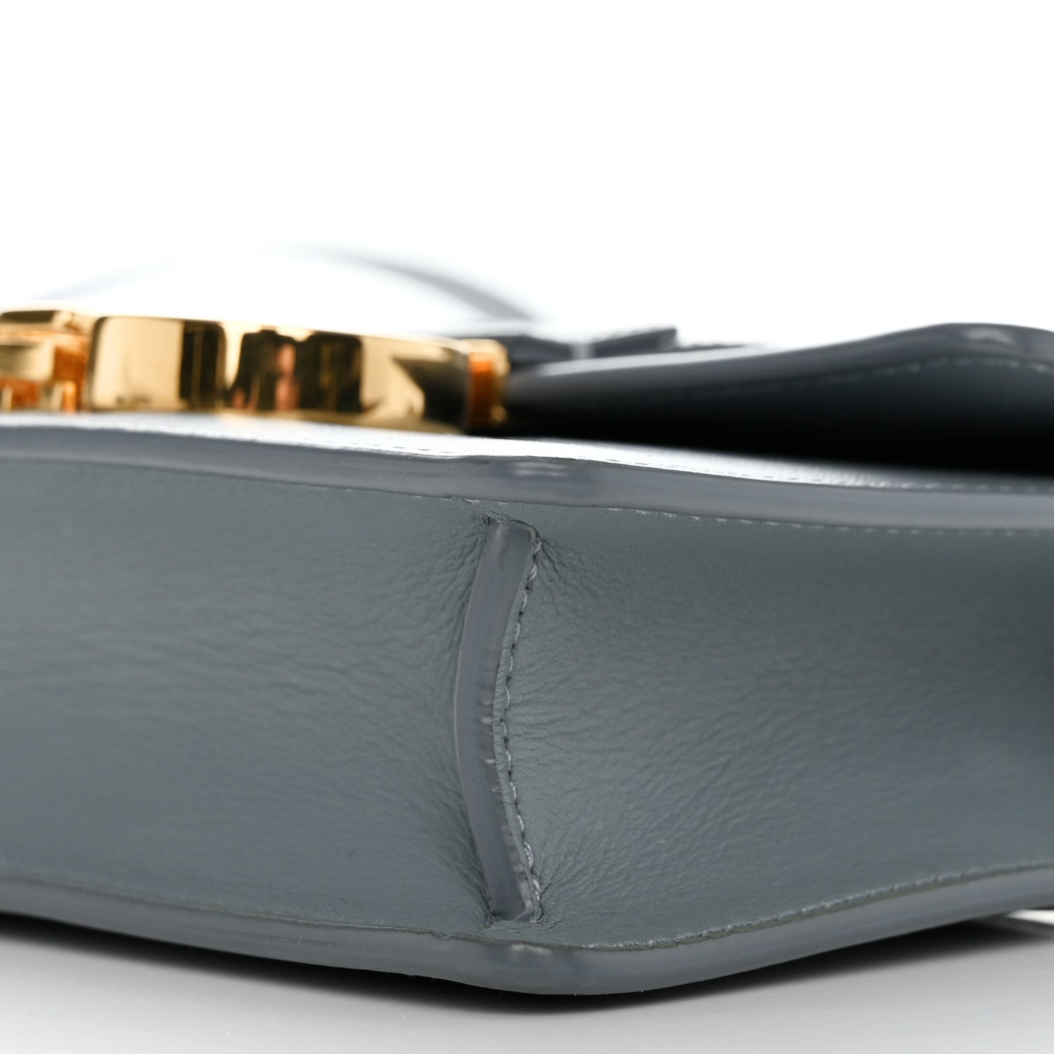 Christian Dior Smooth Calfskin Micro 30 Montaigne Flap Bag Blue Gray 9 of 12