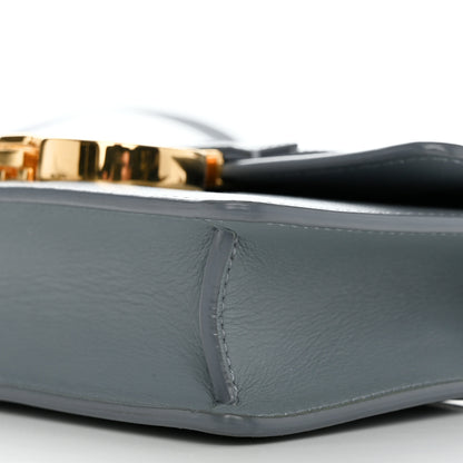 Christian Dior Smooth Calfskin Micro 30 Montaigne Flap Bag Blue Gray 9 of 12