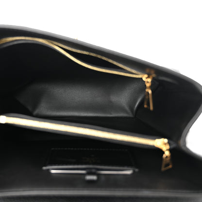 Louis Vuitton Grained Smooth Calfskin Rose Des Vents MM Black 5 of 9