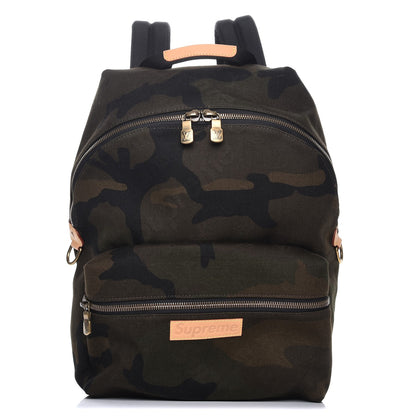 Louis Vuitton X SUPREME Canvas Camouflage Apollo Backpack 1 of 7
