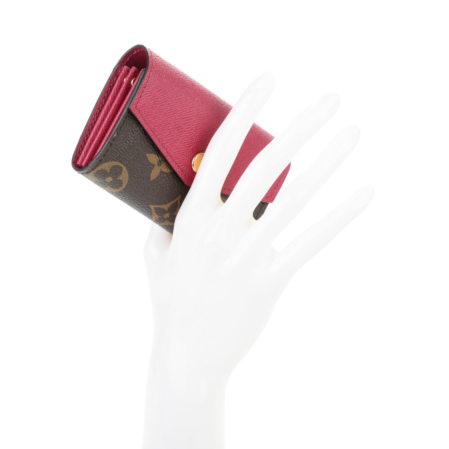 Louis Vuitton Monogram Sarah Multicartes Fuchsia 2 of 7