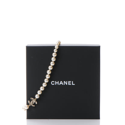 Chanel Pearl Crystal CC Short Necklace Gold 7 of 7