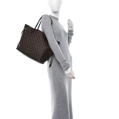 Louis Vuitton Damier Ebene Neo Neverfull MM Rose Ballerine 2 of 10