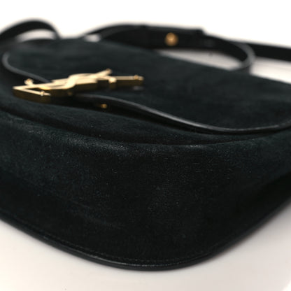 Saint Laurent Suede Calfskin Monogram Medium Kaia Satchel Black 9 of 10