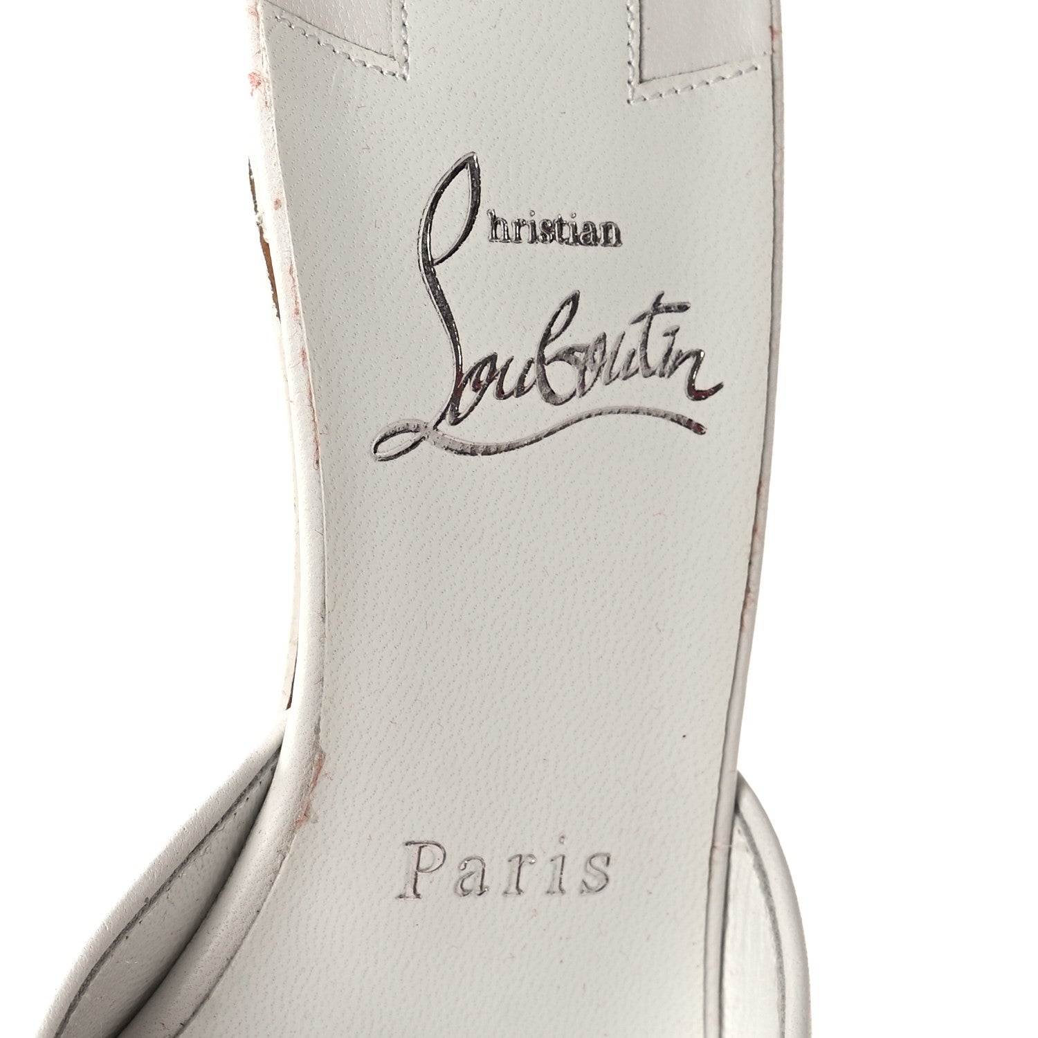 Christian Louboutin Nappa Me Dolly 55 Sandals 36.5 White 8 of 9