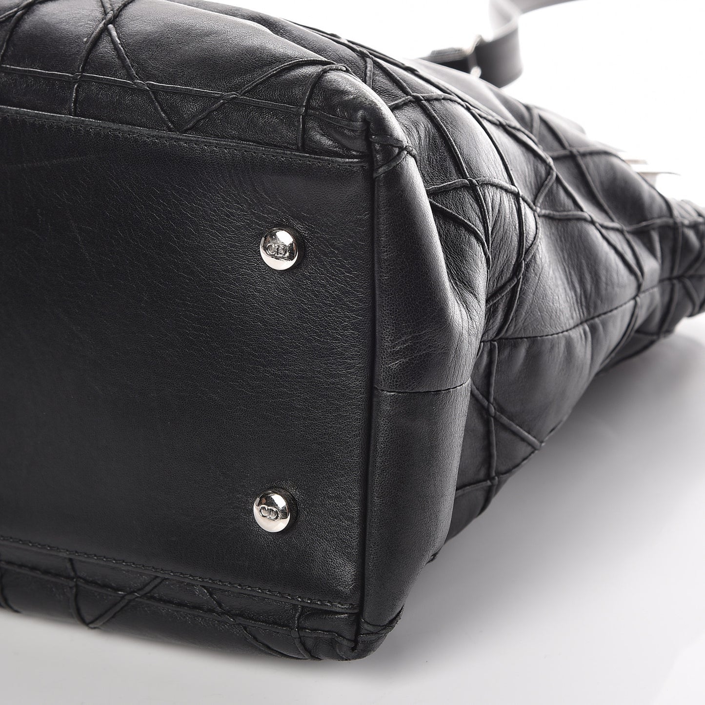 Lambskin Cannage Medium Granville Tote Black