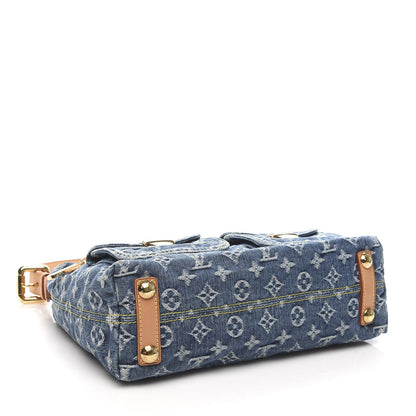 Louis Vuitton Monogram Denim Baggy PM Blue 4 of 12