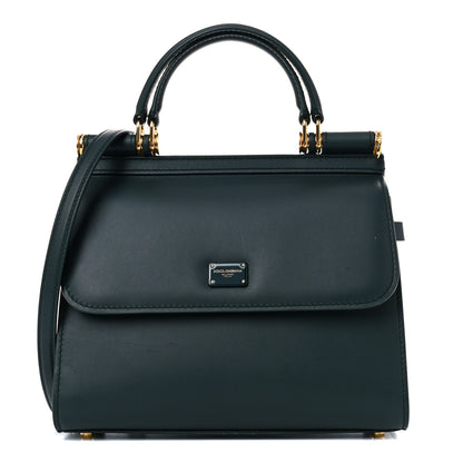 Dolce & Gabbana Calfskin Small Sicily 58 Bag Green 1 of 17