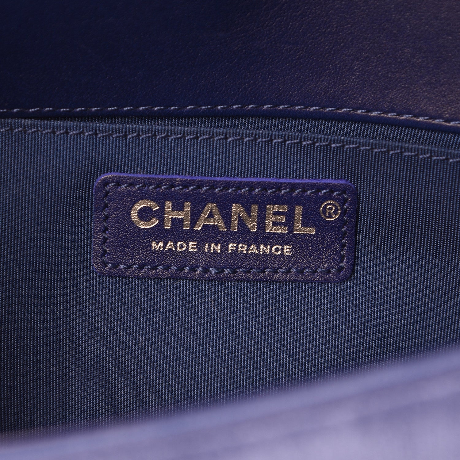 Chanel Velvet Quilted Medium Boy Flap Blue 6 of 11