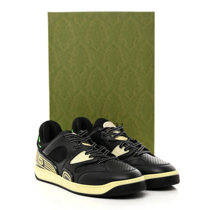 Gucci Demetra Glow in the Dark Mens Basket Low Top Sneakers 8.5 Black 2 of 9