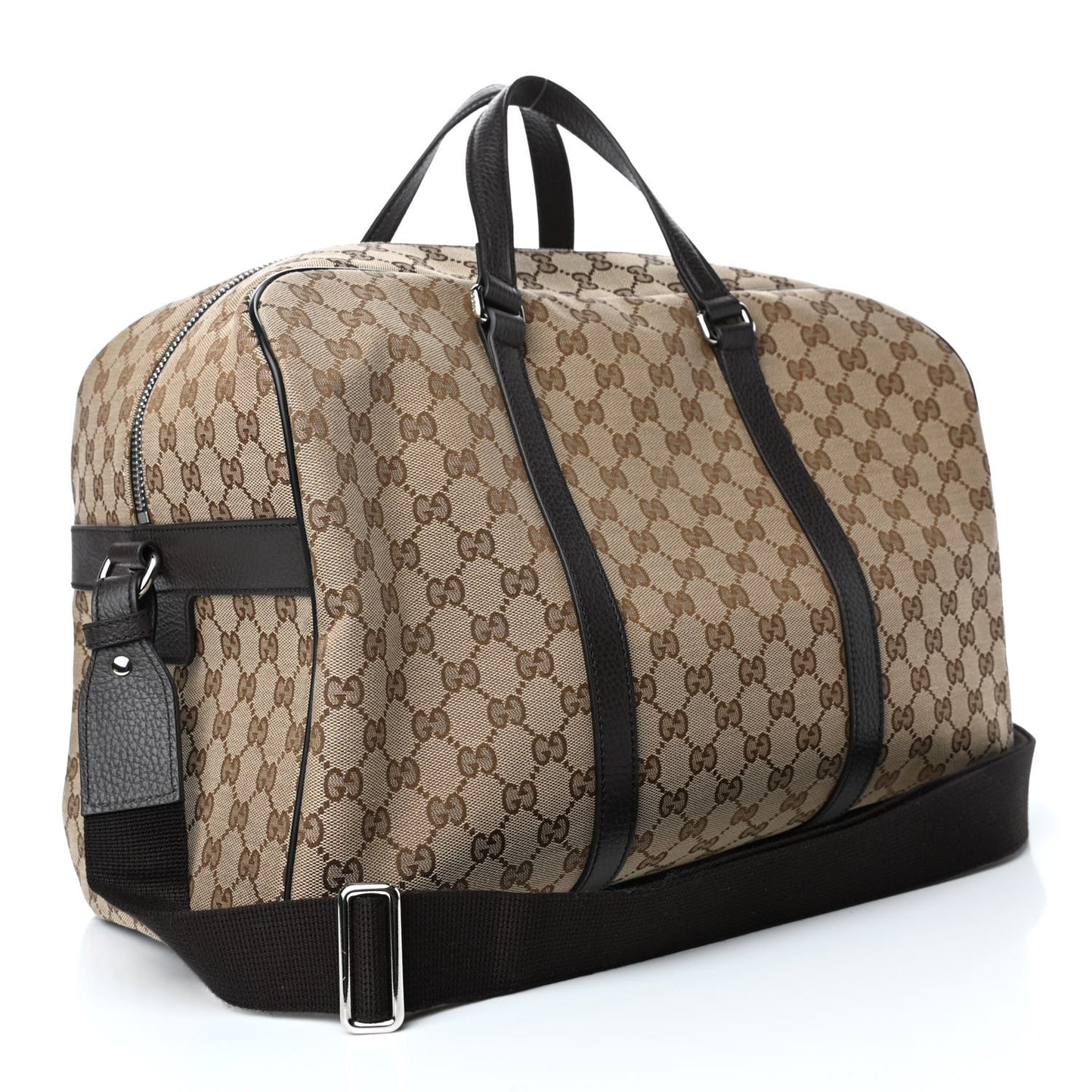 Monogram Dollar Calfskin Boston Duffle Bag Beige Ebony Testa di Moro Marrone Scuro