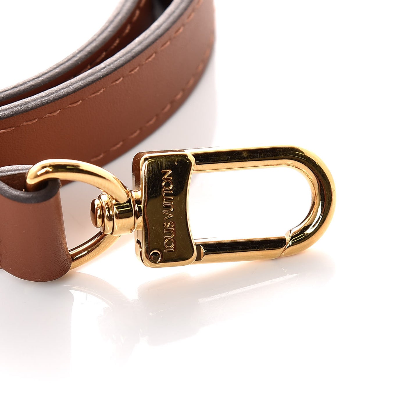 Calfskin V Tote BB Shoulder Strap Caramel