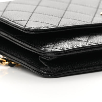 Chanel Caviar Quilted Wallet on Chain WOC Black 10 of 13