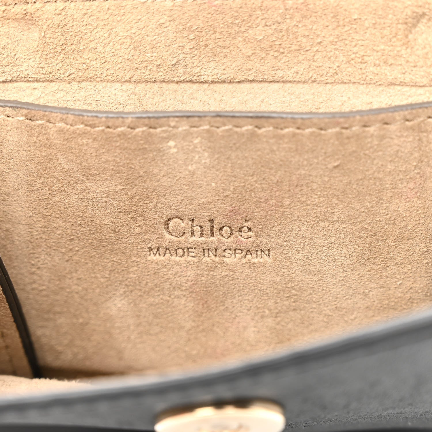 Chloe Suede Calfskin Mini Faye Bracelet Bag Black 6 of 13