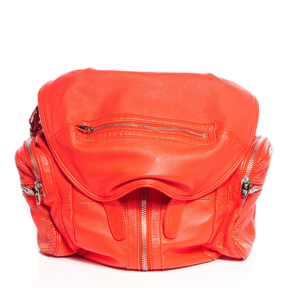 Alexander Wang Lambskin Marti Convertible Backpack Cola Red with Silver Hardware 1 of 9