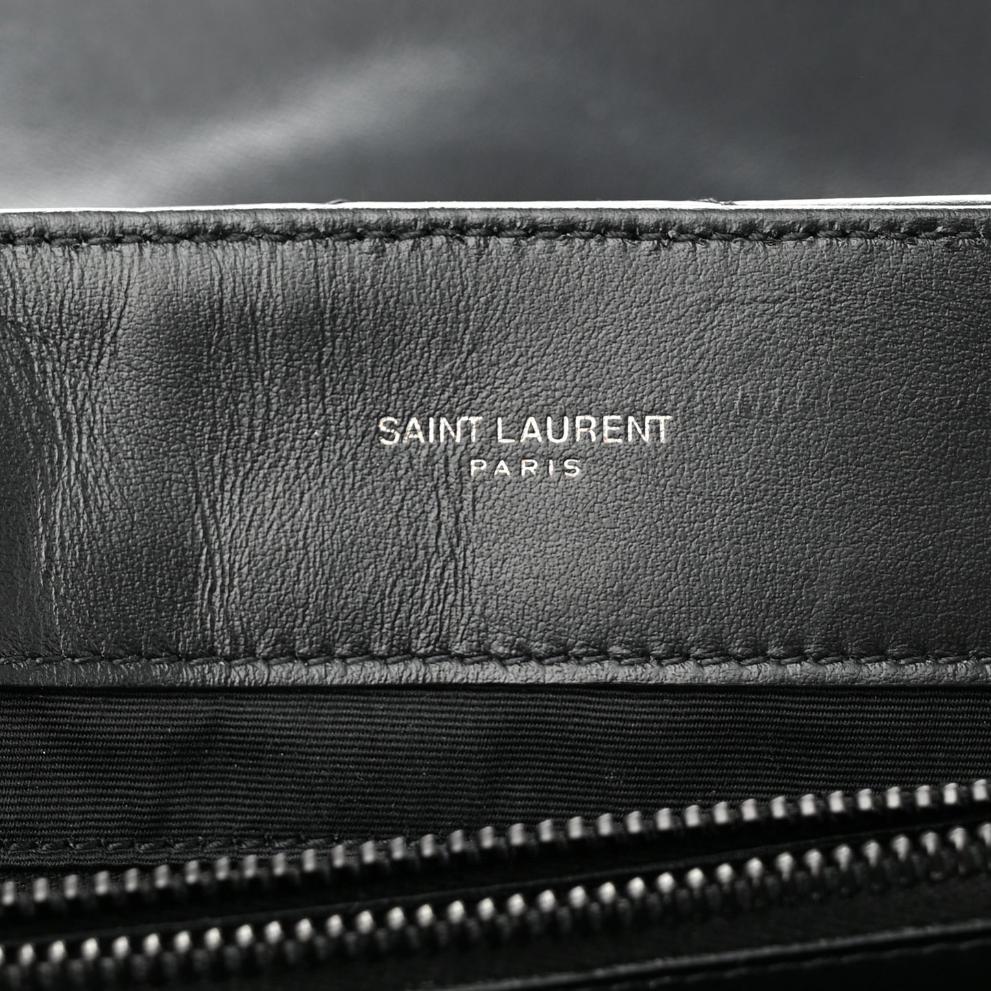 Calfskin Y Quilted Monogram Monochrome Medium Loulou Chain Satchel Black
