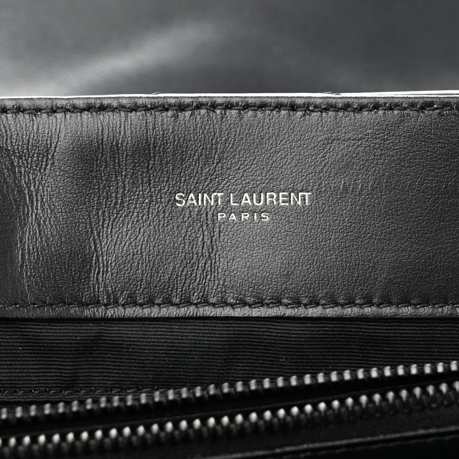 Saint Laurent Calfskin Y Quilted Monogram Monochrome Medium Loulou Chain Satchel Black 5 of 10