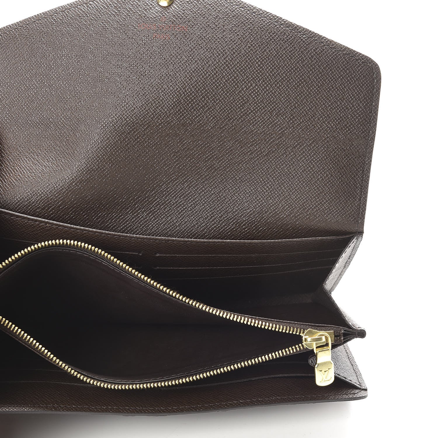 Louis Vuitton Damier Ebene Sarah Wallet NM 5 of 8