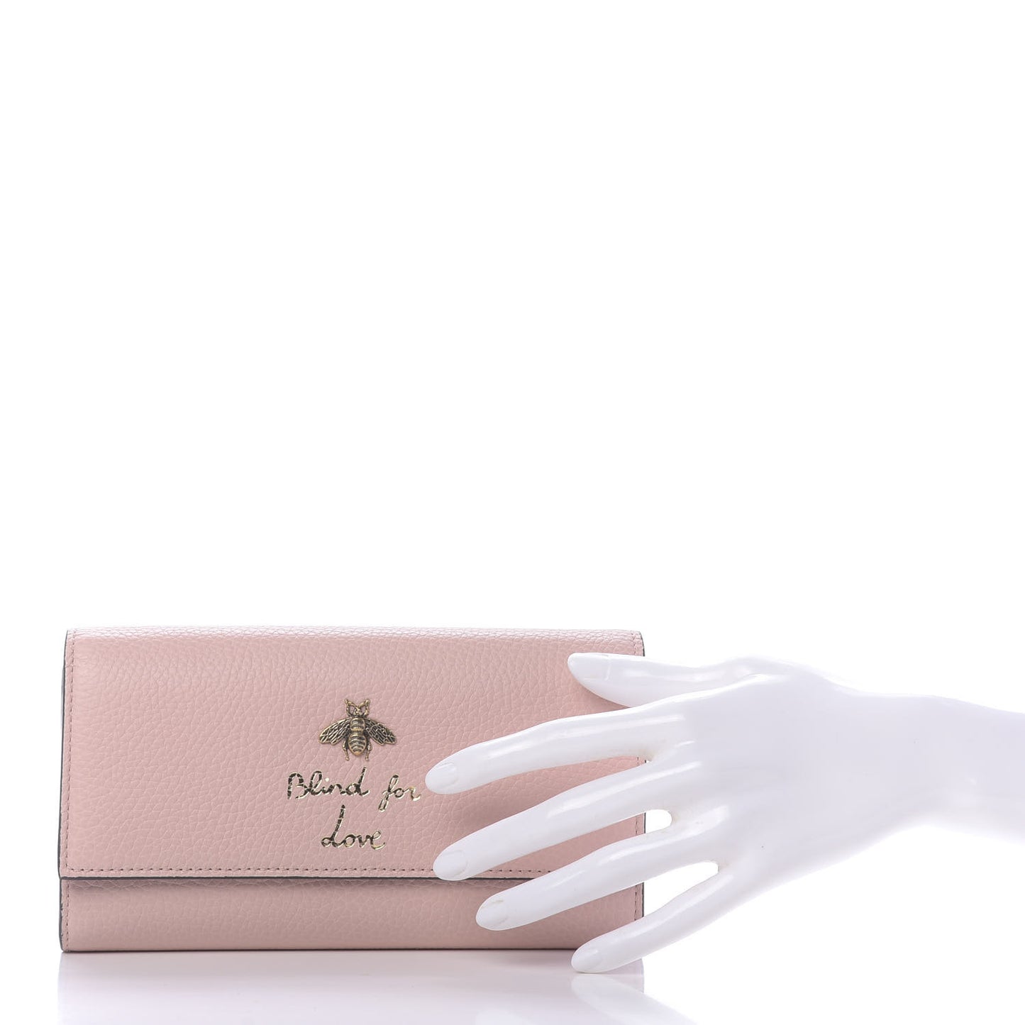 Calfskin Animalier Continental Wallet Porcelain Rose