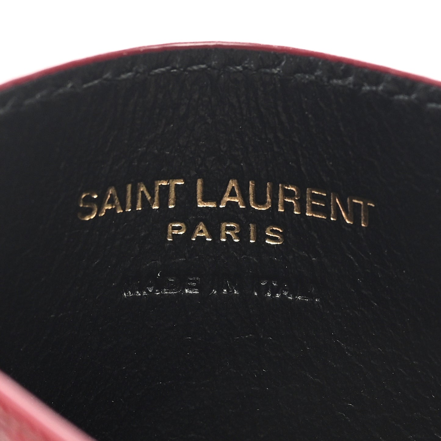 Grain De Poudre Matelasse Chevron Monogram Credit Card Case Opyum Red