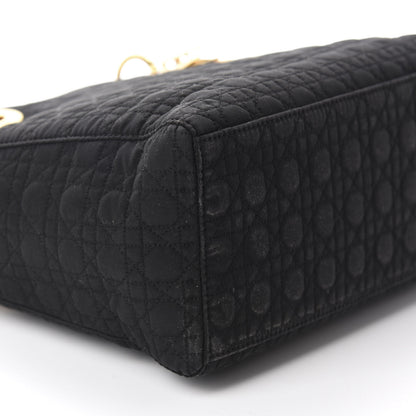 Christian Dior Nylon Cannage Medium Lady Dior Black 6 of 11