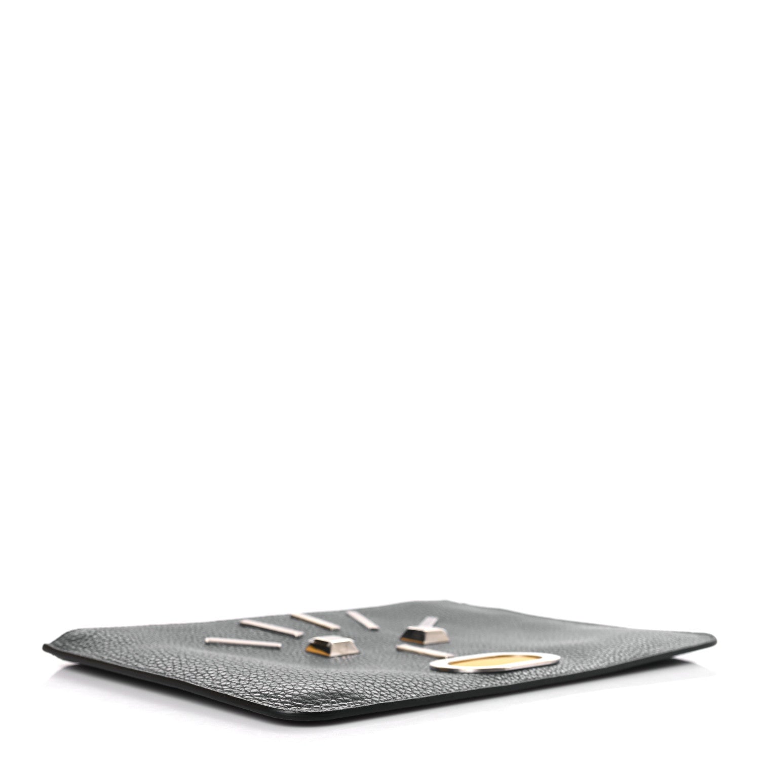 Fendi Cuoio Romano Faces Pouch Asfalto 4 of 8