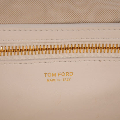 Tom Ford Calfskin Natalia Handle Shoulder Bag Chalk 6 of 10