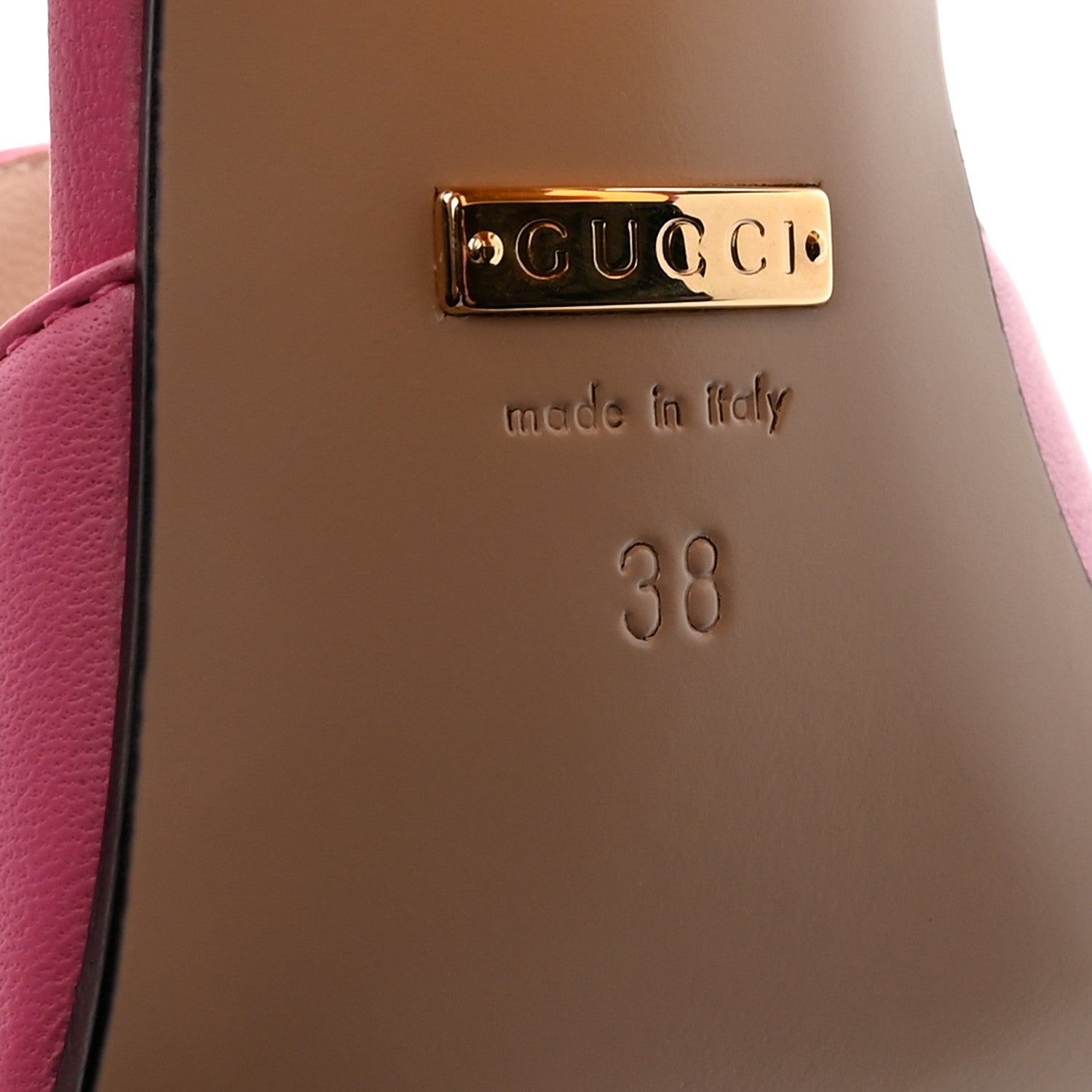 Gucci Nappa Horsebit 75mm Slide Sandals 38 Pink 7 of 10