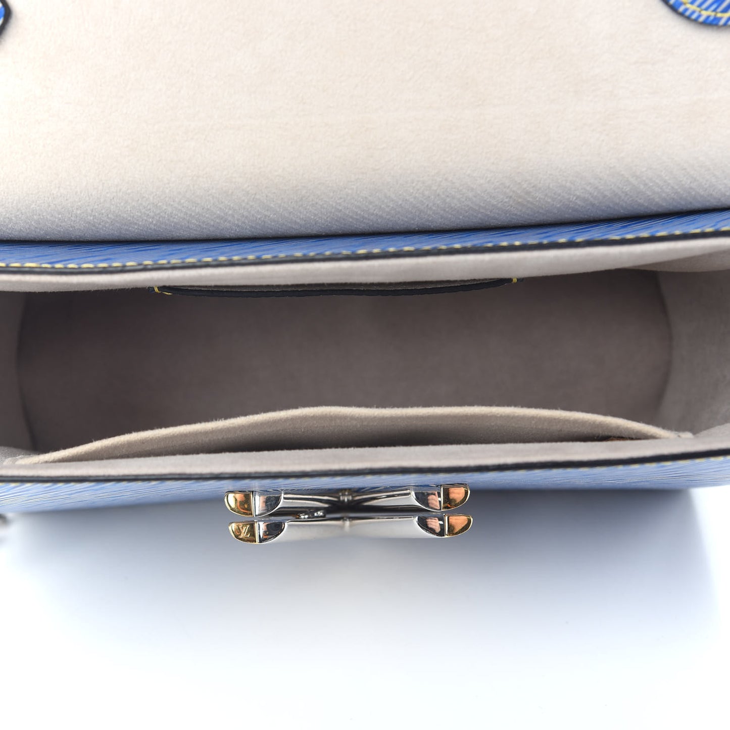 Epi Twist Shoulder Bag MM Denim Light