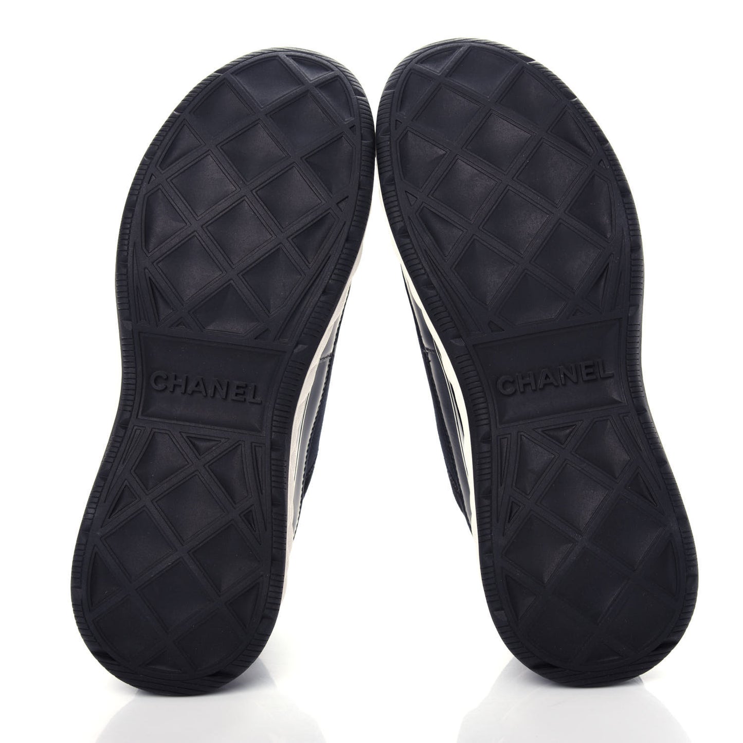 Velvet Calfskin Mixed Fibers CC Sneakers 39 Black