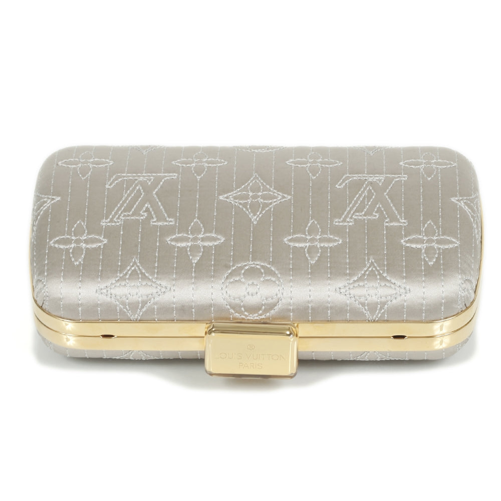 Louis Vuitton Monogram Motard Minaudiere Clutch Pearl 4 of 11