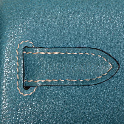 Hermes Togo Kelly Retourne 32 Blue Jean 8 of 19