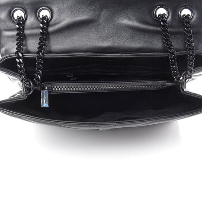 Saint Laurent Calfskin Y Quilted Monogram Medium Loulou Chain Satchel Black 6 of 12