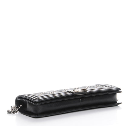 Chanel Crumpled Lambskin East West Studded Boy Flap Black 4 of 7